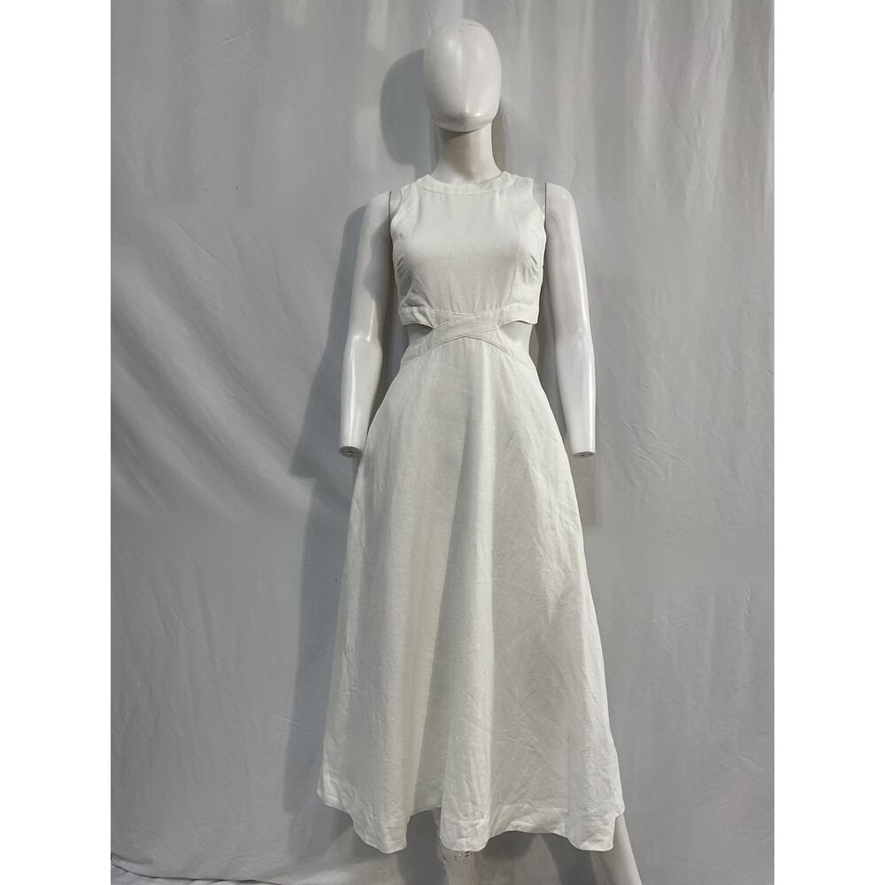 Banana Republic White Sleeveless Dress